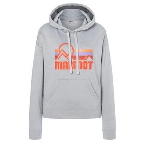 ✨ MARMOT ✨ Women’s Coastal Hoodie Sweatshirt Gray Orange Size Medium